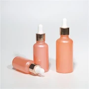 Sticle cu picurare din sticlă roz