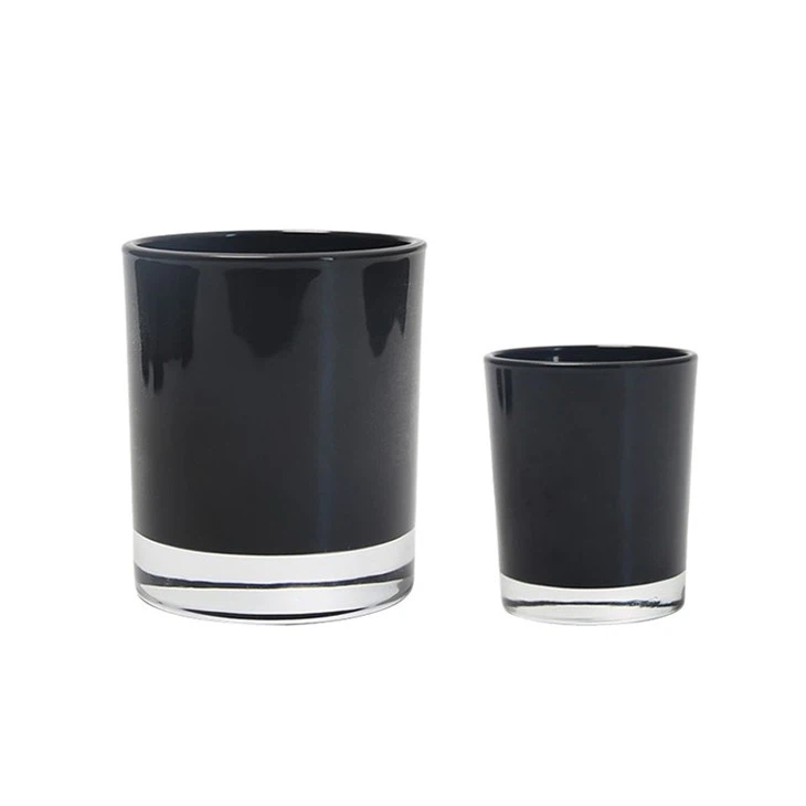black matte candle jars